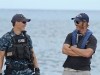 Taylor Kitsch and Peter Berg Battleship Photo