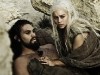 Jason Momoa and Emilia Clarke Game of Thrones Photo