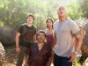 Josh Hutcherson, Luis Guzman, Vanessa Hudgens and Dwayne Johnson Photo