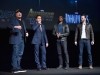 Kevin Feige, Robert Downey Jr, Chadwick Boseman and Chris Evans Photo