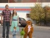 Jason Segel, Amy Adams, Kermit the Frog and Fozzie Bear Photo