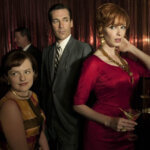 Elisabeth Moss, Jon Hamm and Christina Hendricks in Mad Men Elisabeth Moss, Jon Hamm and Christina Hendricks in Mad Men