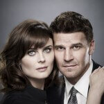 Emily Deschanel and David Boreanaz in Bones