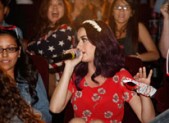 Katy Perry with her fans in LA