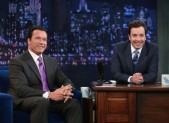 Arnold Schwarzenegger and Jimmy Fallon
