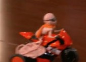 Kanye West and Kim Kardashian's Baby on a Motorcycle