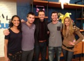 Joel McHale and the Spartacus Cast