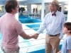 Harry Connick Jr, Morgan Freeman and Nathan Gamble Dolphin Tale Photo