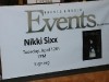 Nikki Sixx Book Signing Poster
