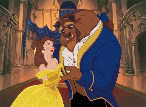 Belle and the Beast in 'Beauty and the Beast'
