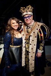 Melanie Amaro and Sir Elton John