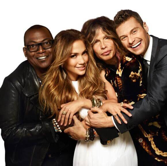 Randy Jackson, Jennifer Lopez, Steven Tyler and Ryan Seacrest from American Idol season 11.