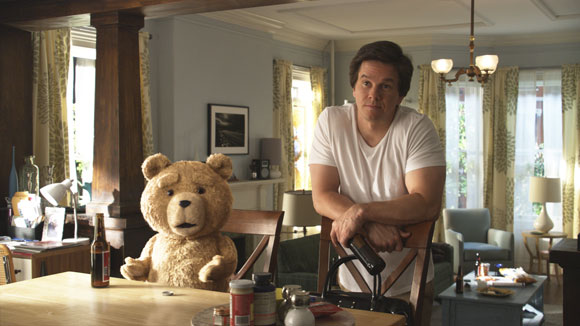 Ted and Mark Wahlberg 