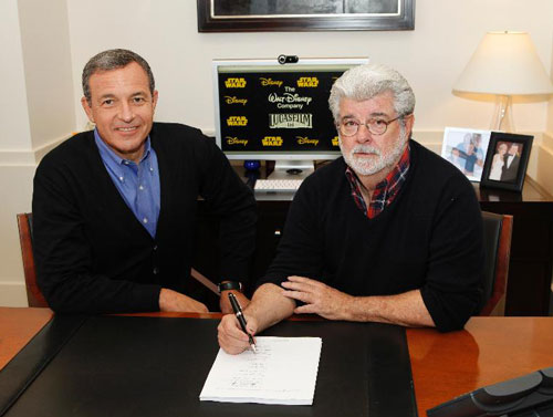 Robert Iger and George Lucas