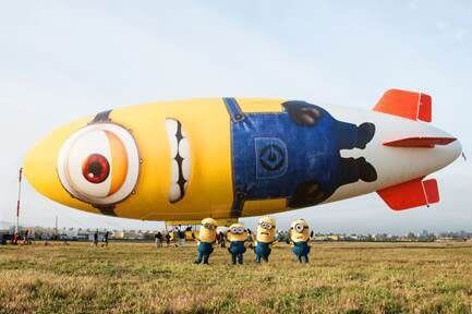 Despicablimp with minions from Despicable Me 2