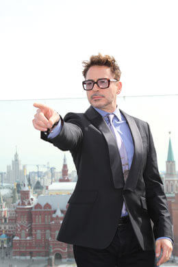Robert Downey Jr in Moscow