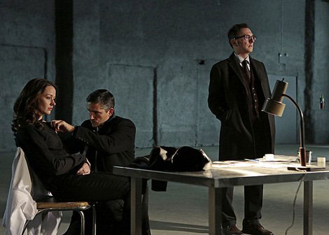 Amy Acker, Jim Caviezel, and Michael Emerson in Person of Interest
