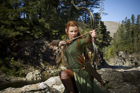 Evangeline Lilly as Tauriel in The Hobbit: The Desolation of Smaug The Hobbit: The Desolation of Smaug Trailer