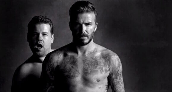 David Beckham and James Corden Underwear Ad