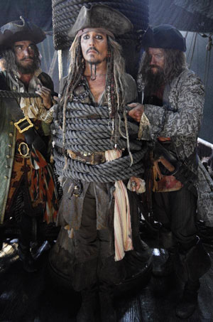 Johnny Depp in Pirates of the Caribbean: Dead Men Tell No Tales