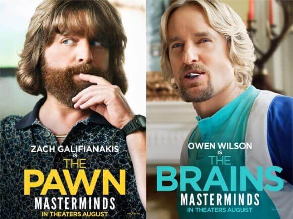 Masterminds Plot 'Masterminds' Four New Character Posters