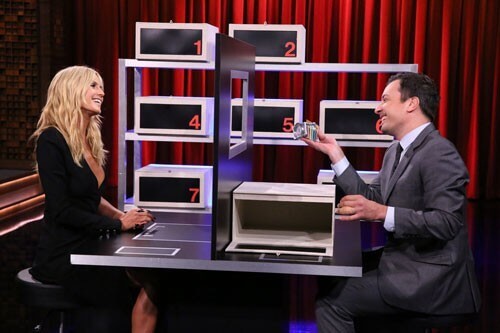 Heidi Klum and Jimmy Fallon Play Box of Lies