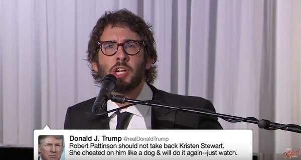Josh Groban Sings Donald Trump's Tweets