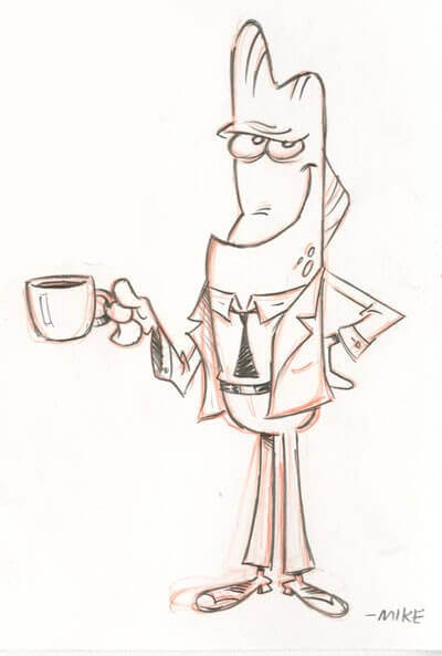 Jon Hamm Don Grouper Drawing