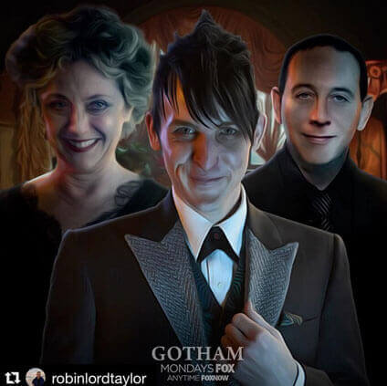 Carol Kane, Robin Lord Taylor, Paul Reubens in Gotham