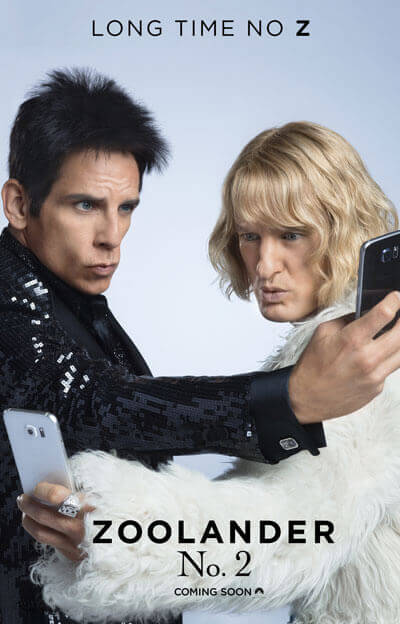 Zoolander 2 Ben Stiller Owen Wilson Poster
