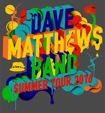 Dave Matthews Band Summer Tour 2016 Art