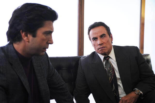 David Schwimmerand John Travolta in People vs OJ