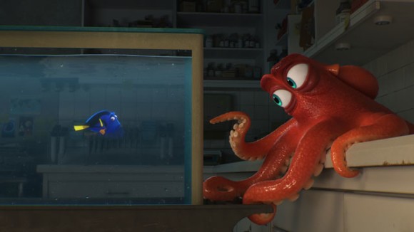 Dory and Hank in Finding Dory