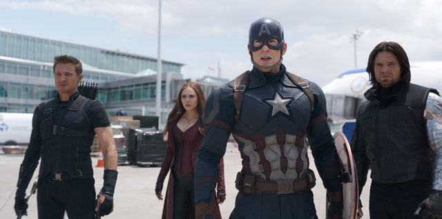 Captain America Civil War Jeremy Renner Chris Evans