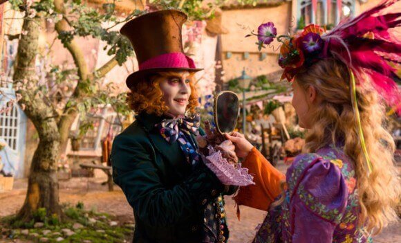 Johnny Depp Mia Wasikowska Alice Through the Looking Glass