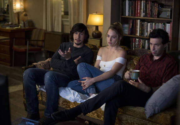 Adam Driver, Jemima Kirke, and Alex Karpovsky in 'Girls'