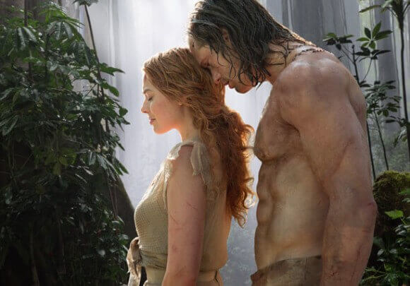 Alexander Skarsgard and Margot Robbie in Legend of Tarzan Action Movie