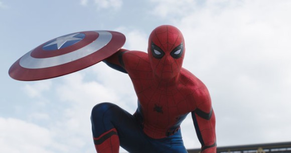 Tom Holland as Spider-Man in Captain America: Civil War