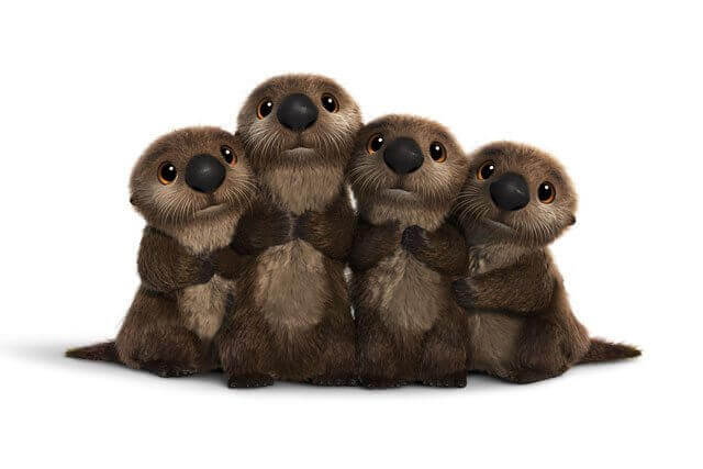 Otters in Finding Dory