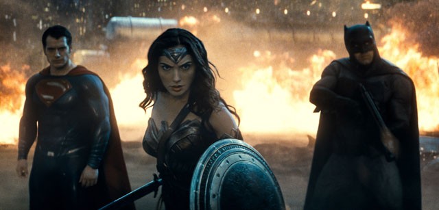 Henry Cavill, Gal Gadot, Ben Affleck in Batman v Superman