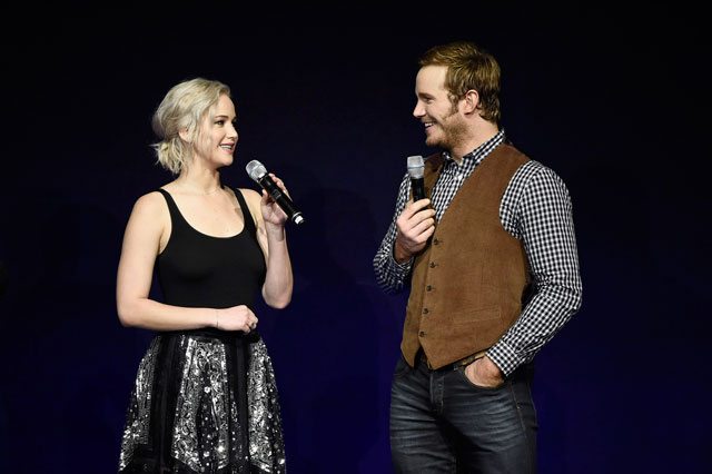Jennifer Lawrence and Chris Pratt CinemaCon 2016