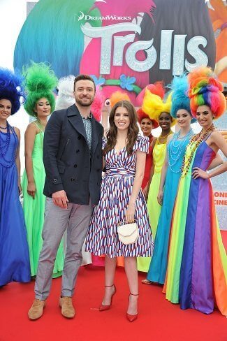 Anna Kendrick and Justin Timberlake from Trolls at Cannes