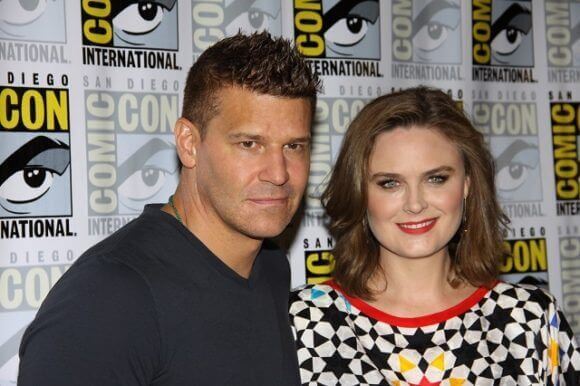 Bones stars David Boreanaz and Emily Deschanel