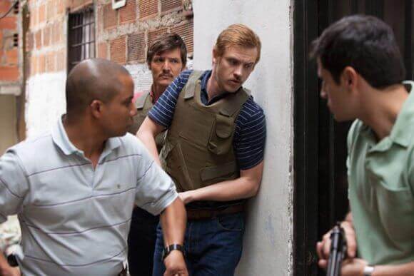 Pedro Pascal and Boyd Holbrook in Narcos Season 2
