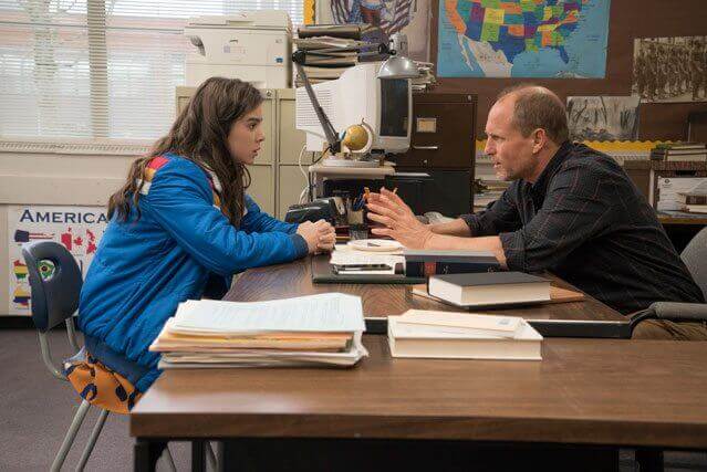 Edge of Seventeen stars Hailee Steinfeld and Woody Harrelson