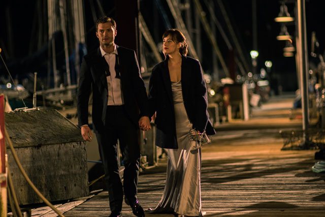 Jamie Dornan and Dakota Johnson in Fifty Shades Darker