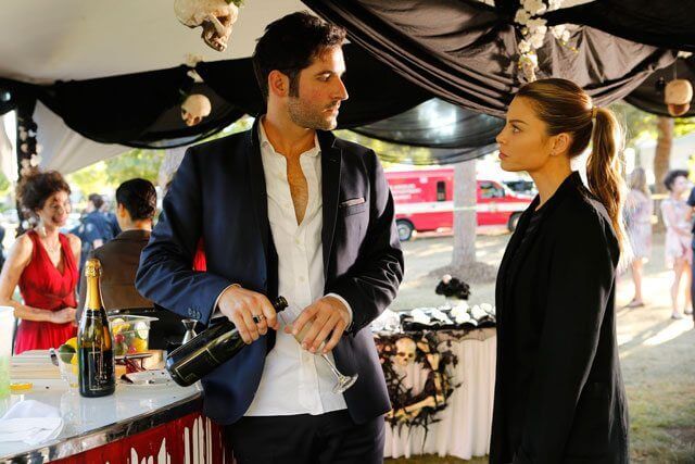 Lucifer Season 2 Episode 6 Tom Ellis and Lauren German