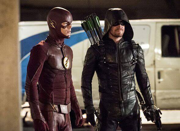 The Flash season 3 episode 8 Grant Gustin and Stephen Amell