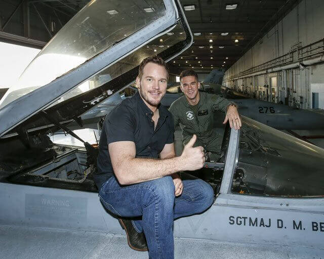 Passengers' Chris Pratt at MCAS Miramar