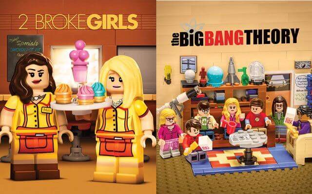 2 Broke Girls and Mom LEGO Billboards